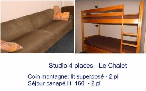 Каникулы в горах Квартира студия для 4 чел. (8) - Résidence le Chalet - Gourette - Салон