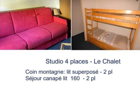 Vacanze in montagna Studio per 4 persone (11) - Résidence le Chalet - Gourette - Soggiorno