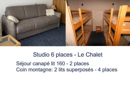 Vacanze in montagna Studio per 6 persone (19) - Résidence le Chalet - Gourette - Soggiorno