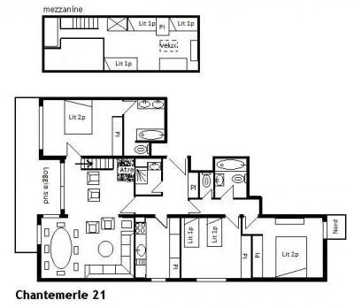 Vacances en montagne Appartement duplex 4 pièces 7-9 personnes (21) - Résidence le Chantemerle - Méribel