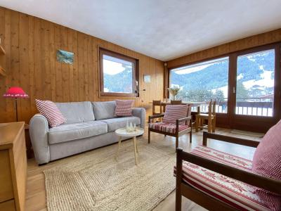 Urlaub in den Bergen 2-Zimmer-Holzhütte für 5 Personen (B1J) - Résidence le Clos d'Arly - Praz sur Arly - Wohnzimmer