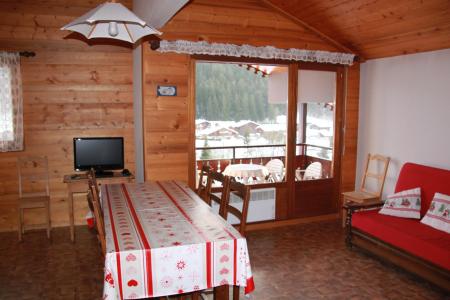 Urlaub in den Bergen 4-Zimmer-Holzhütte für 7 Personen (A24) - Résidence le Cornillon - Le Grand Bornand - Wohnzimmer