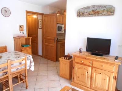 Vakantie in de bergen Studio cabine 4 personen (3181) - Résidence le Cornillon - Le Grand Bornand - Woonkamer