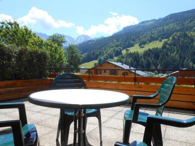 Vacances en montagne Studio cabine 4 personnes (3181) - Résidence le Cornillon - Le Grand Bornand - Balcon