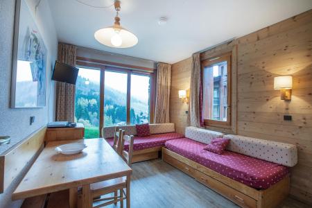 Vakantie in de bergen Studio cabine 4 personen (001) - Résidence le Cristallin - Valmorel - Woonkamer