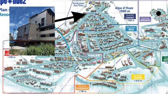 Vacanze in montagna Appartamento 4 stanze con cabina per 8 persone (303) - Résidence Le Dome - Alpe d'Huez - Mappa