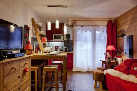 Vakantie in de bergen Studio bergnis 4 personen (204) - Résidence le Grand Chalet - Brides Les Bains - Woonkamer