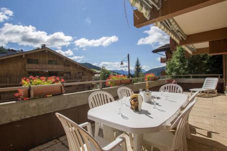 Urlaub in den Bergen 4-Zimmer-Holzhütte für 9 Personen - Résidence le Grépon - Le Grand Bornand - Terrasse