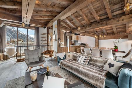 Vakantie in de bergen Appartement duplex 5 kamers 10 personen (204) - Résidence le Grizzly - Val d'Isère - Woonkamer