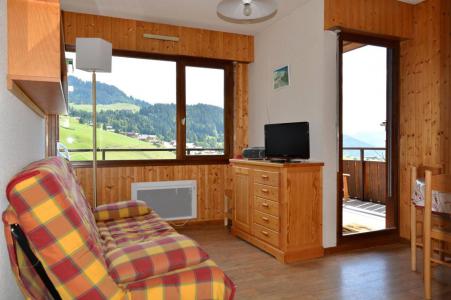 Vakantie in de bergen Studio cabine 4 personen (021) - Résidence le Kodiac - Le Grand Bornand - Woonkamer