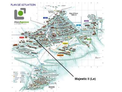 Vakantie in de bergen Studio bergnis 4 personen (L4) - Résidence le Majestic II - Alpe d'Huez