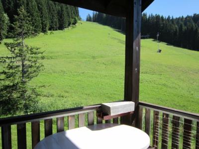 Holiday in mountain resort 2 room duplex apartment 6 people - Résidence le Mercury - Les Gets - Terrace