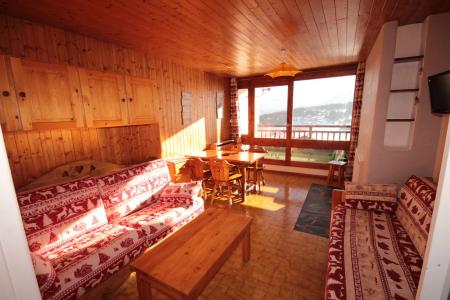 Vakantie in de bergen Studio cabine 4 personen (016) - Résidence le Mirantin - Les Saisies - Woonkamer