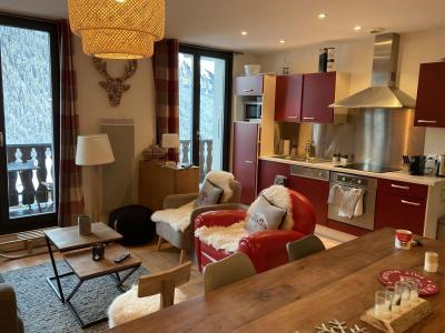 Urlaub in den Bergen 3-Zimmer-Appartment für 6 Personen - Résidence Le Morclan - Châtel - Wohnzimmer