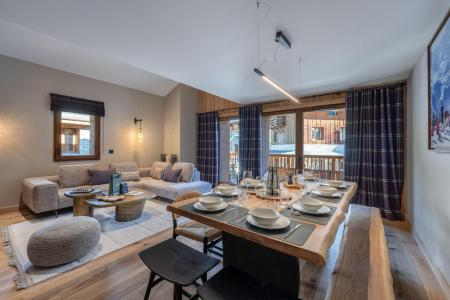 Vakantie in de bergen Appartement triplex 5 kamers 9 personen - Résidence le Naos - Saint Martin de Belleville - Woonkamer