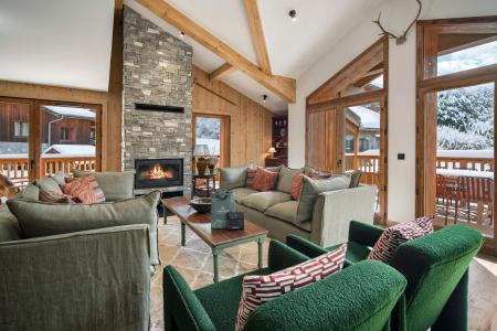 Urlaub in den Bergen Triplex Wohnung 6 Zimmer 10 Personen (C3-sauna) - Résidence le Naos - Saint Martin de Belleville - Wohnzimmer