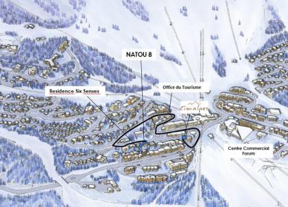 Holiday in mountain resort 4 room duplex apartment 6 people (8) - Résidence le Natou - Courchevel - Plan