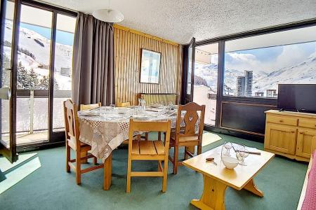 Vakantie in de bergen Appartement 3 kamers 8 personen (86) - Résidence le Pelvoux - Les Menuires - Woonkamer
