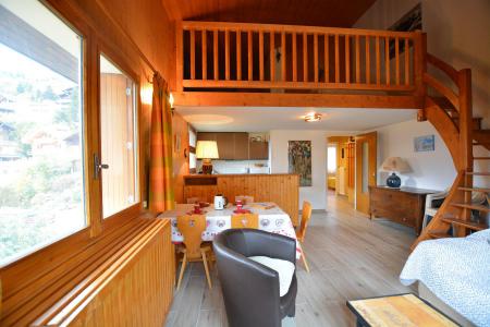 Vakantie in de bergen Appartement 3 kamers 6 personen (1A) - Résidence le Planay - Le Grand Bornand - Woonkamer