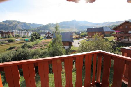 Vakantie in de bergen Studio mezzanine 4 personen (C107) - Résidence le Plein-Soleil - La Toussuire - Balkon