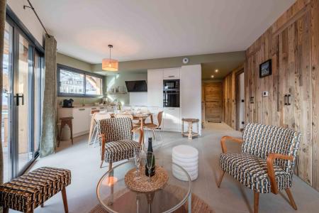 Urlaub in den Bergen 3-Zimmer-Appartment für 6 Personen (101) - Résidence Le Praz - Morzine - Wohnzimmer