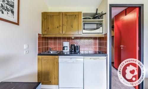 Vakantie in de bergen Appartement 2 kamers 4 personen (Sélection 27m²-4) - Résidence le Quartz - MH - La Plagne - Keukenblok