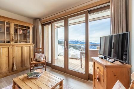 Vakantie in de bergen Appartement 3 kamers bergnis 8 personen (403) - Résidence le Ridge - Les Arcs - Woonkamer