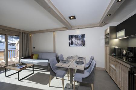 Urlaub in den Bergen Résidence le Roc des Tours - Le Grand Bornand - Wohnzimmer