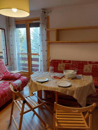 Vakantie in de bergen Studio 2 personen (ROC206) - Résidence le Roche Mantel - Les 2 Alpes - Woonkamer