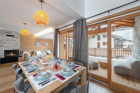 Urlaub in den Bergen 5-Zimmer-Appartment für 8 Personen (SUMMIT) - Résidence le Rocher - Summit - Les Menuires - Wohnzimmer