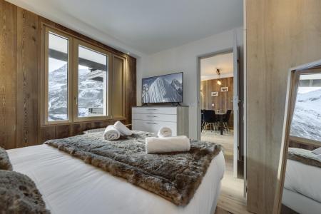 Holiday in mountain resort 2 room apartment sleeping corner 4 people (505) - Résidence le Schuss - Tignes - Bedroom