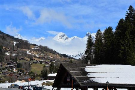 Urlaub in den Bergen 2-Zimmer-Holzhütte für 4 Personen (A1) - Résidence le Sherpa - Le Grand Bornand - Balkon