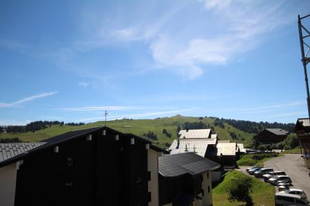 Urlaub in den Bergen Wohnung 2 Mezzanine Zimmer 6 Leute (024) - Résidence le Tavaillon - Les Saisies - Balkon