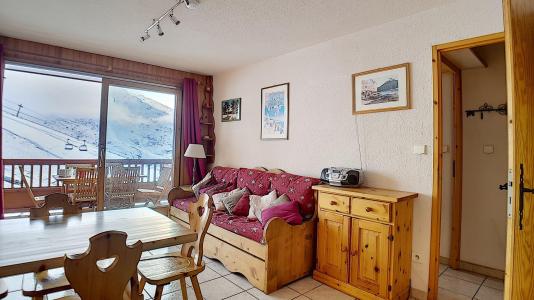 Urlaub in den Bergen 2-Zimmer-Holzhütte für 6 Personen (8) - Résidence le Tétras Lyre - Les Menuires - Wohnzimmer