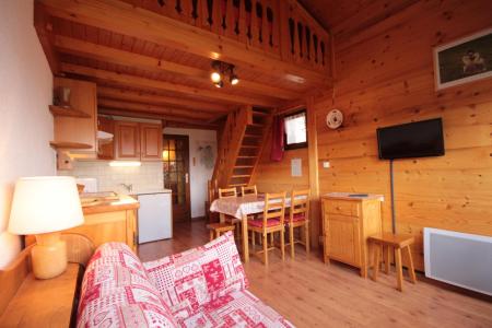Vakantie in de bergen Appartement 1 kamers mezzanine 6 personen (425) - Résidence le Village 4 - Les Saisies - Woonkamer