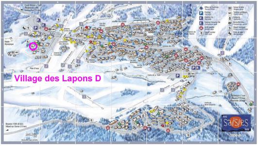 Holiday in mountain resort Résidence le Village des Lapons D - Les Saisies - Plan