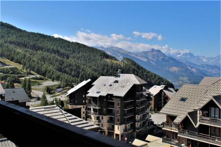 Urlaub in den Bergen 3-Zimmer-Holzhütte für 4 Personen (781) - Résidence le Villaret I - Risoul - Terrasse