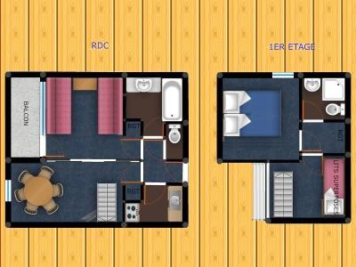 Vakantie in de bergen Appartement duplex 3 kamers 6 personen (039) - Résidence le Zig Zag - Montchavin La Plagne