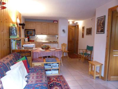 Holiday in mountain resort 2 room apartment cabin 4 people (B6) - Résidence les Aiguilles Rouges - Les Houches - Living room