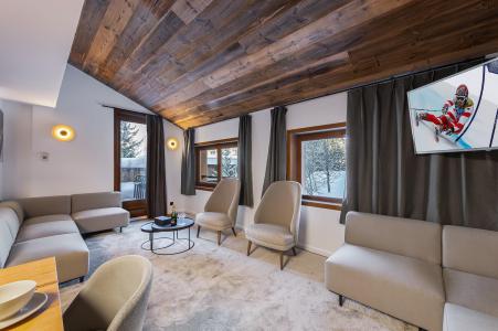 Holiday in mountain resort 5 room duplex apartment 10 people (31) - Résidence les Ancolies - Courchevel - Living room