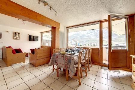 Vakantie in de bergen Appartement 4 kamers bergnis 8 personen (113) - Résidence les Aravis - Les Menuires - Woonkamer