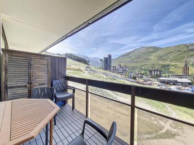 Vakantie in de bergen Studio bergnis 4 personen (313) - Résidence les Aravis - Les Menuires - Balkon