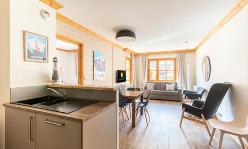 Аренда на лыжном курорте Апартаменты 3 комнат 6 чел. (Prestige 53m²-2) - Résidence Les Arcs 1950 le Village - MH - Les Arcs - летом под открытым небом