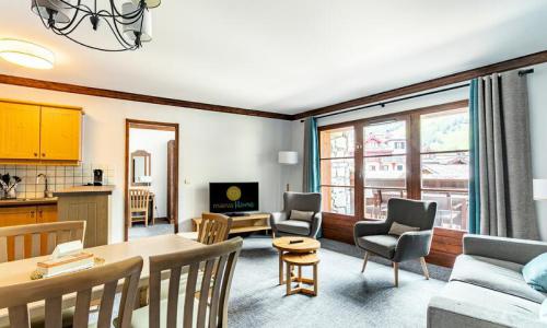 Urlaub in den Bergen 3-Zimmer-Appartment für 6 Personen (Prestige 57m²) - Résidence Les Arcs 1950 le Village - MH - Les Arcs - Draußen im Sommer