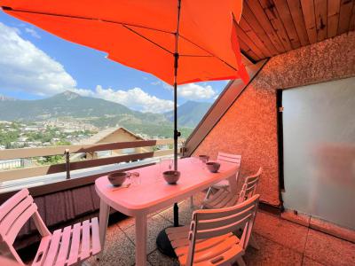 Vacaciones en montaña Estudio -espacio montaña- para 4 personas (132) - Résidence les Balcons de Briançon C - Serre Chevalier - Terraza