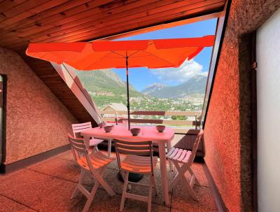 Vakantie in de bergen Studio bergnis 4 personen (132) - Résidence les Balcons de Briançon C - Serre Chevalier - Terras