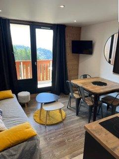 Vakantie in de bergen Studio bergnis 5 personen (607) - Résidence les Bergers - Alpe d'Huez - Woonkamer