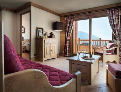 Holiday in mountain resort Résidence les Chalets de Jouvence - Les Carroz - Living room