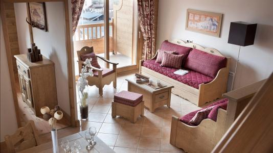 Holiday in mountain resort Résidence les Chalets de Jouvence - Les Carroz - Living room