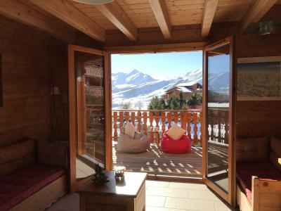 Holiday in mountain resort 4 room duplex chalet 7 people (2) - Résidence les Chalets de la Toussuire - La Toussuire - Living room